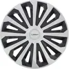 Image de Michelin 009131 4 Enjoliveurs pour Jantes 15" Pouces   NVS 04 Bicolore Noir et Gris   Effet Jante Aluminium   Résistants aux Chocs et aux Intempéries   Compatibles Voitures avec Jantes Acier ou Tôle