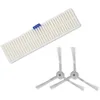 Image de Rowenta ZR740003, Filtre à poussière et 2 brossettes latérales, Haute efficacité, Compatibles avec Les aspirateurs Robot Explorer Série 60, Blanc/Gris