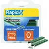 Image de Rapid VR22 - Agrafes à Grillage en Acier Galvanisé, Plastifié Vert, Compatible avec les Grillages 5-11 mm, Idéal pour Sécuriser Cages & Clôtures, 215 Pièces, Emballage sous Blister (40108802)