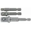 Image de TIVOLY - Lot de 3 Adaptateurs pour Douilles (1/4", 3/8", 1/2") - Queue Hexa 6,35mm Changement Rapide - Pour Visseuse et Perceuse