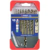 Image de TIVOLY - Coffret Forets Métaux Haute Performance - Spécial Perçage Inox et Aciers Résistants - 10 Forets HSS Cobalt Ø 1 à 10 mm
