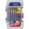 Image de TIVOLY 11453170006- Coffret Ranger de 18 Forets métaux Technic HSS Steam Tin Contenant Ø 2-2, 5-3-3, 3-3, 5-4-4, 2-5-5, 5-6-6, 5-7-8-8, 5-9-10 mm