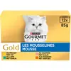 Image de Gourmet Gold Mousse Aliment pour chat Pack assorti - 12 x 85 g