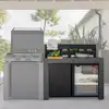 Image de Desserte de jardin Félix double porte gris cargo ENO
