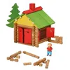 Image de JEUJURA - Mon Chalet en Bois - 95 Pièces en Hêtre - Jeu de Construction Enfant dès 5 Ans - Chalets à Monter et Démonter avec Nombreuses Possibilités de Construction - Fabriqué en France - 1801
