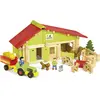 Image de Jeujura - 8053- Jeux de Construction-Ferme avec Tracteur et Animaux 5 ans+, 140 Pieces, Taille unique