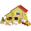Image de JEUJURA - Construction en bois - Ma Ferme en bois - 180 pcs, Taille unique, Marron