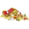 Image de Jeujura - Grande Ferme Avec Tracteur Et Animaux - Jeu de construction dans sa valise en carton - A partir de 5 ans - Agilité - Créativité - Manipulation - Catalogue fourni - 220 Pieces -8059