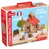 Image de Jeujura - L'École du Village en Bois - Jeu de Construction - Contient 1 Valise de Transport et Un Tapis de Jeu - 125 Pièces en Bois - Made in France - À partir de 5 Ans - 8061