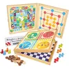 Image de Jeujura- Coffret Classiques Petits Chevaux l’oie Dames marelle-yams-421-50 Règles-4 Plateaux de Jeu et pions en Bois-2 à 6 Joueurs, 8119, White