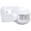 Image de Détecteur de Mouvement Infrarouge Blanc, IP44, portée 12m, Angle Detect. 180°, Garantie 3 Ans - Tibelec
