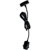 Image de Tibelec 772020 Suspension Métal Fil Tissu E27 Noir