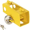 Image de Mottez Antivol tête d'attelage Jaune 20 cm