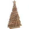 Image de AUBRY GASPARD - Sapin Décoratif en Bois Flotté - Décoration de Noël à Poser - Table Étagère Rebord de Fenêtre - Dimensions 29 x 9 x 50 cm - Poids 1,75 kg - Vendu à la pièce