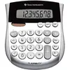 Image de Texas Instruments TI-1795 SV Calculatrice de poche argent Ecran: 8 solaire, à pile(s) (l x H x P) 118 x 10 x 138 mm