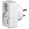 Image de LEGRAND - Adaptateur 1 Prise 2P+T 16A + 1 Prise 20A sur Prise 32A à 3 Broches - Sécurité Enfant Intégrée - Design Compact - Fabriqué En France - Blanc