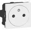 Image de LEGRAND - Prise Electrique Murale avec Terre Mosaic Surface - Prise 2P+T à Fixation par Emboîtement - Fabriqué En France - Blanc