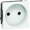 Image de Legrand - Prise de courant sans terre Mosaic - Blanc - 2 modules