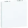 Image de LEGRAND | Obturateur Mosaic, Blanc 2 Modules, Format 45x45 Mm, À Compléter D'Une Plaque De Finition, Usage En Intérieur Uniquement