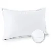 Image de Taie d'oreiller unie en percale de coton 70 fils - collection permanente blanc 50 x 70 cm