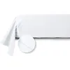 Image de Taie de traversin unie en percale de coton 70 fils - collection permanente blanc 43 x 186 cm