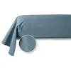 Image de Taie de traversin unie en percale de coton 70 fils - collection permanente bleu 43 x 186 cm