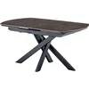 Image de CONCEPT1 Furiani 160/240 x 90 x 74,5 cm gris anthracite FURIANI-160-GRIS