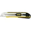 Image de Stanley 0-10-486 Cutter Gamme Fatmax à Lame Rétractable Largeur 25mm - Chariot Inoxydable - Blocage et Rechargement Automatique - Fourni avec 4 Lames