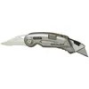 Image de Stanley 0-10-813 Couteau Sport Quickslide Lame en Acier Inoxydable - Cran d'Arrêt avec Bouton Poussoir - Corps Métallique Compact et Ergonomique - Fournit avec 2 Lames Argent