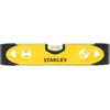 Image de STANLEY 0-43-511 Niveau Torpédo Magnétique 230 Mm - Semelle Aluminium - Rainure V Pour Le Contrôle De Surfaces Cylindriques - 3 Fioles Réversibles Et Antichocs - Extrémité Caoutchoutées