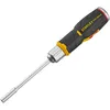 Image de STANLEY FMHT0-62691 maxi S Tournevis À Cliquet avec 12 Embouts Gamme FATMAX - mécanisme Cliquet 40 dents - Angle de Reprise 9° - 3 Positions de Cliquet - Poignée Bi matière Grip