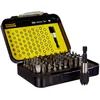 Image de Stanley 1-13-902 Coffret de 61 Embouts 1/4" (25mm) + mallette - Porte Douille Adaptateur 50mm - Porte embout magnétique 60mm - Normes ISO 1173 et DIN 3126 Plus Fiables et Résistants