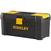 Image de Stanley STST1-75517 Boite À Outils avec 2 Organiseurs Sur Le Couvercle - Plateau Porte-Outils - Charnières Plastique - Larges Attaches métalliques - Cadenassable - Dimensions : 32 x 18,8 x 13,2 Multicolore