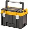 Image de DeWalt Coffret TSTAK Grande Contenance avec Organiseur Supérieur et Longue Poignée DWST83343-1 - IP54 - Emplacement Tag Tool Connect - Plateau Porte-outils pour un Accès Facile aux Outils Jaune