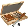 Image de Stanley - Ciseau À Bois avec manche Bois Dans Un Coffret - Vernis incolore - Lame en Acier Chromé - Jeu de 5 Ciseaux - 2-16-217
