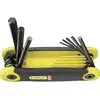 Image de STANLEY 6 pans intérieurs Jeu de clés mâles coudées 1.5 mm, 2 mm, 2.5 mm, 3 mm, 4 mm, 5 mm, 6 mm, 8 mm 8 pièces