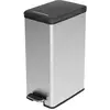 Image de Curver 213298 Poubelle 40 l (l x H x P) 250 x 610 x 420 mm argent, noir 1 pc(s)