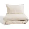 Image de Parure de lit bebe - housse de couette bébé 100 x 140 cm + taie 40 x 60 cm Beige