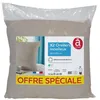 Image de Lot de 2 oreillers couleur 500g/m² beige 60 x 60 cm