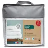 Image de Couette légère en microfibre 100% polyester recyclé anti acariens 200g/m² blanc 140 x 200 cm