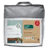 Image de Couette légère en microfibre 100% polyester recyclé anti acariens 200g/m² blanc 260 x 240 cm