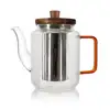 Image de Théière Karl en verre borosilicate anse ambrée 550 ml Ogo