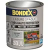 Image de BONDEX - Lasure Opaque Très Haute Protection - Protège et Décore - Direct tous bois - Rendu parfait sans trace - 1 L - Gris Souris RAL 7038