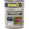 Image de BONDEX - Lasure Opaque Très Haute Protection - Protège et Décore - Direct tous bois - Rendu parfait sans trace - 5 L - Gris Anthracite RAL 7016