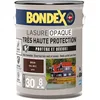 Image de BONDEX - Lasure Opaque Très Haute Protection - Protège et Décore - Direct tous bois - Rendu parfait sans trace - 5 L - Brun RAL 8011
