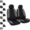 Image de DBS - Housses de sièges - Voiture/Auto - 2 sièges Avant - Noir + Gris - Avant/Arrière - Universelles - Anti-dérapant - Lavable