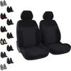Image de DBS - Housses de sièges - Voiture/Auto - 2 sièges Avant - Noir + Blanc - Avant/Arrière - Universelles - Anti-dérapant - Lavable