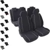 Image de DBS - Housses de Sièges - Voiture/Auto - 5 Sièges - Gris - Avant/arrière - Universelles - Anti-Dérapant - Lavable