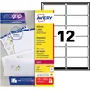 Image de Avery Étiquettes Autocollantes Blanches, 1200 Pièces, L7177-100, 99,1 x 42,3 mm, Papier A4, Feuille A4, Pour Imprimantes Laser, Anti-Bourrage, FSC Certifiées, Pour adressage et expédition