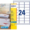 Image de Avery J8159-25 600 étiquettes adresses blanches 63,5 × 33,9 mm Jet d'encre | 600 étiquettes blanches, jet d'encre, 63,5 × 33,9 mm